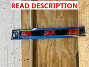 IDENTIFICATION LIGHT BAR WRED LENS AND BLK BASE
