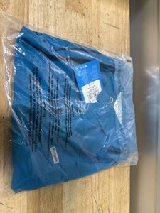 Columbia blue short-sleeve button-down shirt