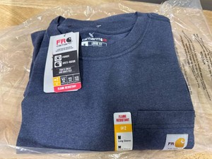 Carhartt Flame Resistant Force Loose Fit Lightweight Long-Sleeve Bandana Graphic T-Shirt Sise Med MSRP $84.99