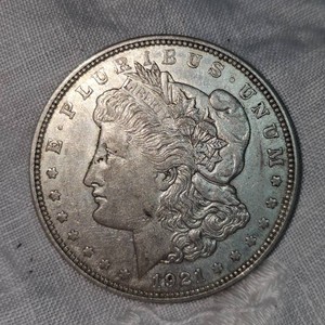 1921 Morgan $1, XF PluswToning