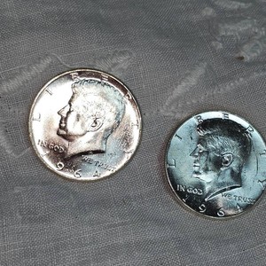 1964 Kennedy Halves, 50c UNC Silver(2)