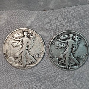1935,1942 Walking Liberty Halves, 50c(2)