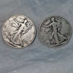 1936,1944 Walking Liberty Silver Halved, 50c(2)