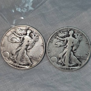 1934,1938 Walking Liberty Silver Halved, 50c(2)