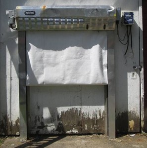 RollSeal Motorized NSF Cooler or Entry door with smart control, rollup heavy tarp entrance 63 opening plus frame