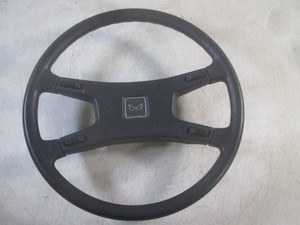 (H-2) Vintage Black Steering Wheel #20012