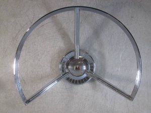 (H-2) Vintage 1959 Ford Fairlane Edsel Chrome Horn Ring #2701133
