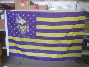(EC1) 3 ft x 5 ft Minnesota Vikings Flag