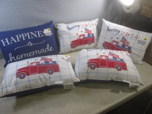 (EW4) 5 Decorative Throw Pillows