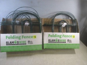 (EW6) 2 Displays of 18 Metal Wire Folding Fence