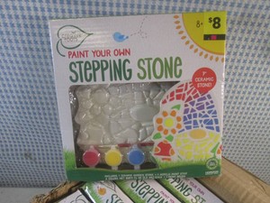 (BS) Case of 6 Paint Your Own Stepping Stones