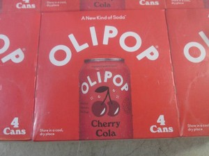 (C-1) Case of 6 - 4-Packs Cherry Cola Olipop