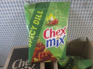 (C-2) 24 Bags of Chex Mix Spicy Dill Snack Mix 3 Boxes of 8 Bags