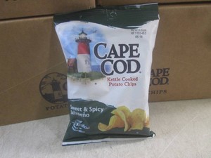 (EC2) 24 Bags of Cape Cod Sweet & Spicy Jalapeno Kettle Cooked Potato Chips 4 Boxes of 6 Bags