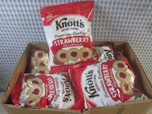 (B-2) 29 Bags of Knotts Berry Farm Strawberry Shortbread Cookies