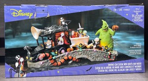 Disneys Nightmare Before Christmas Halloween Mayors Car Scene wLights & Music