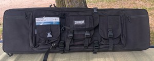 Savior Equipment 42in Vintage Double Rifle Bag - Tactical Padded Soft Case (Black)