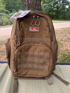 Val-R Equipment 3-Pistol Range Backpack wCases & Cleaning Mat (Brown)