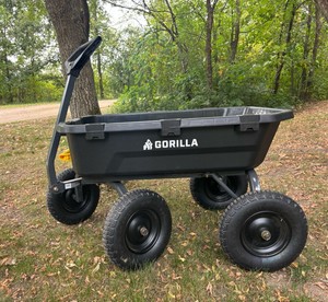 Gorilla 9-Cubic Foot Poly Garden Dump Cart