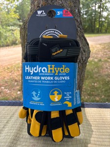 Mens HydraHyde Leather Work Gloves - Size M
