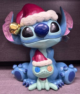Disney Traditions Jim Shore 15 Stitch with Scrump Holiday Figurine
