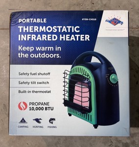 Flame King Portable Thermostatic Infrared Heater - 10000 BTU