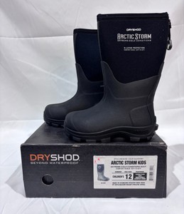 Dryshod Arctic Storm Kids Extreme Cold Winter Boots (Black) - Size 12