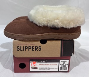 Womens Red Wing Juliet Cowhide Suede Slippers (Chestnut) - Size 8