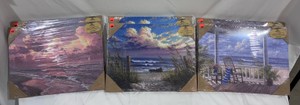 Large Lot of Rivers Edge Canvas Wall Art (12in x 16in) and Cow Wall Art (9.5in x 8in)