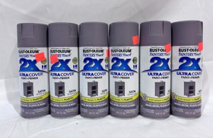 Lot of 6 Painters Touch 2x Spray Paint (Silver Lilac) - Satin Finish