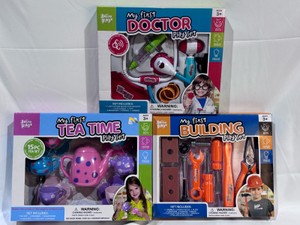 Lot of Kids ToysGames My First Doctor Playset, My First Tea Time Playset, My First Building Playset