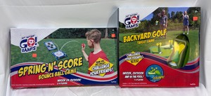 Lot of Outdoor Games Spring N Score (Bounce Ball Game) & Backyard Golf (Target Game)
