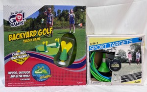 Lot of Outdoor Games Backyard Golf (Target Game) & 3-in1 Sport Targets (Target Game)
