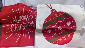Large Lot of Christmas Throw Pillowcases