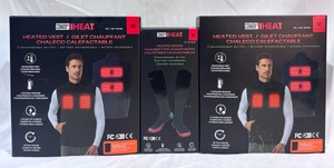 Lot of Heated Clothing 2-32 Degrees Rechargeable Heated Vests, 1 Pair 32 Degrees Rechargeable Battery Powered Heated Socks - Size M