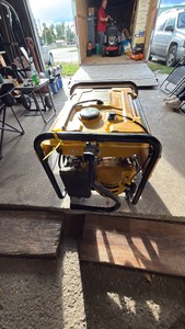 DeWalt Portable Gas Generator with Wheeled Frame & Outlet Panel
