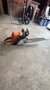 STIHL Gas Chainsaw with Guide Bar, Chain & Wraparound Handle