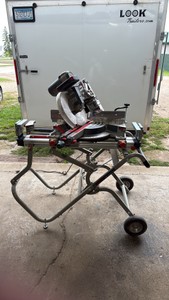 Bosch Sliding Compound Miter Saw with Folding Wheeled Stand