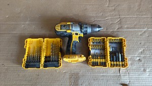 DeWalt Cordless DrillDriver with Drill Bits & Driver Bit Sets - Used