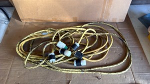 Large Heavy-Duty Electrical Cord Lot with 30-Amp RV Cord & Assorted Connectors