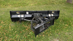 Quick Attach Snow Plow Blade with Hydraulic Angling - Skid Steer Attachment
