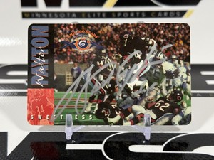 Walter Payton Auto w Authentication 1995 10th Anniversary Super Bown Chicago Bears Phone Card
