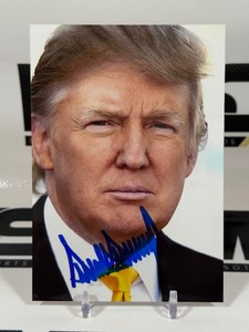 Donald Trump Autographed President Photo