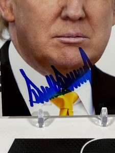 Donald Trump Autographed President Photo