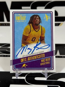 Naz Reid Auto50  2021-22 Onyz Vintage Autogrphs #VANR Minnesota Timberwolves Basketball Card