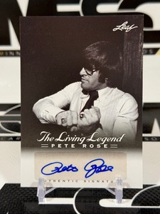 Pete Rose Auto 2012 Leaf Living Legend #AU-22 Baseball Card