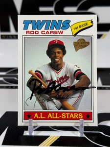 Rod Carew Auto 2003 Topps All-Time Favorites #7 Minnesota Twins Baseball Card