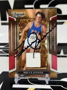 Bruce Jenner Auto 500 2008 Donruss Playoff Sports Legends #23 Numbered 029500 Trading Card