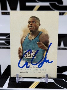 Carl Lewis Auto 2006 Topps Allen & Ginter World Champions #308 Trading Card