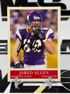 Jared Allen Auto 2009 Upper Deck Philadelphia #110 Minnesota Vikings Football Card